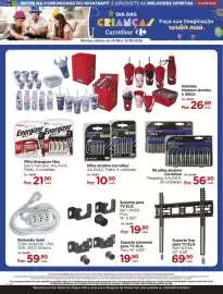 Folheto Carrefour Página 25: Pilha energizer max €21,90, Pilha alcalina Carrefour AA/AAA, Palito €10,90