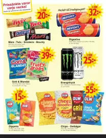 Matöppet reklamblad vecka 38 Sida 3: McVities Digestive €64,00, Malaco Gott & Blandat €78,00