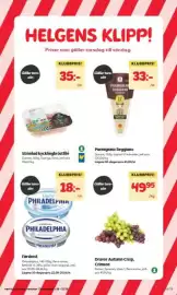 Hemköp reklamblad vecka 38 Sida 14: Philadelphia €18,00, Garant Parmigiano Reggiano €33,00