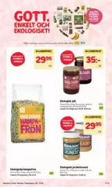 Hemköp reklamblad vecka 38 Sida 9: Garant jordnötssmör crunchy €29,95, Garant sylt €35,00
