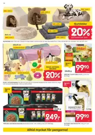 Rusta reklamblad vecka 38 Sida 14: Hund- och katt-leksaker €39,90, Purina Friskies €99,90