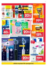 Rusta reklamblad vecka 38 Sida 3: Head & Shoulders schampo €79,90, Gillette fusion €129,00
