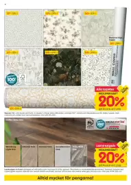Rusta reklamblad vecka 38 Sida 4: Floral tapet €127,00, Smartson tapet €127,00