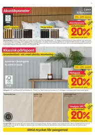 Rusta reklamblad vecka 38 Sida 5: Akustikpaneler €199,00, Pärlspont €199,00