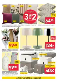 Rusta reklamblad vecka 38 Sida 7: Bukett Låda med blommor och kvistar i konst-material €99,90