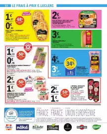 Catalogue E.Leclerc semaine 38 page 22: SODEBO PIZZA L'OVALE 3 FROMAGES €1,81, CESAR MORONI CHORIZO €3,27