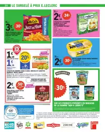 Catalogue E.Leclerc semaine 38 page 24: Boursin 4 Feuilletés au Fromage €2,55, La Laitière Crème glacée €2,27