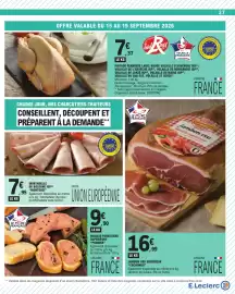 Catalogue E.Leclerc semaine 38 page 27: Cochonou jambon cru supérieur €16,99