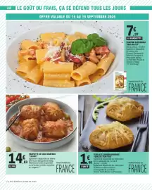 Catalogue E.Leclerc semaine 38 page 28: LECHEF Paupiette de veau Marengo €14,83, FEUILLETÉ JAMBON FROMAGE €1,48