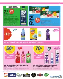 Catalogue E.Leclerc semaine 38 page 35: St MARC Lingettes nettoyantes €2,48, Swiffer WetJet €2,49