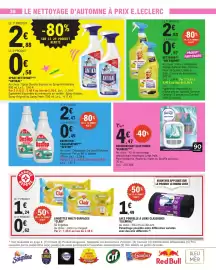 Catalogue E.Leclerc semaine 38 page 36: Febreze désodorisant électrique €4,47, Clair Lingettes multi-surfaces €1,86