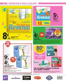 Catalogue E.Leclerc semaine 38 page 38: Always Discreet €4,48, Renova Essuie-tout €5,76