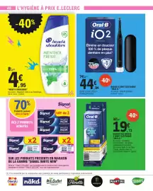 Catalogue E.Leclerc semaine 38 page 40: Oral-B brosse à dent électrique €44,94, Head&shoulders MENTHOL FRESH €4,95