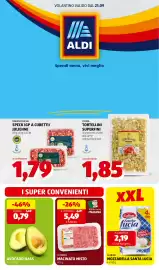 Volantino ALDI settimana 39 Pagina 1: Il podere macinato misto €5,49, Speck IGP a cubetti/Julienne €1,79
