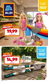 Volantino ALDI settimana 39 Pagina 34: Barbie Mattel €19,99, Tagliarami con cricchetto Gardenline €14,99