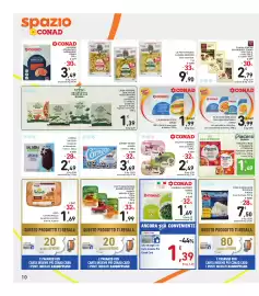 Volantino Spazio Conad Pagina 10: FUNGHI PORCINI SAPORI&IDEE CONAD €2,79, SALMONE AFFUMICATO NORVEGESE CONAD €3,49