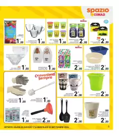 Volantino Spazio Conad Pagina 5: Slip uomo o donna €1,00, Bacinella €2,00