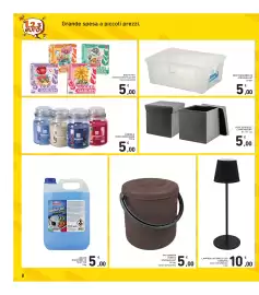 Volantino Spazio Conad Pagina 8: Pouf Ecopelle Living Misura €5,00, Box trasparente Stefanplast €5,00