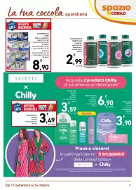 Volantino Spazio Conad | Bellezza Pagina 9: Assorbenti è Lines €8,90, Bagnodoccia Borotalco €2,99