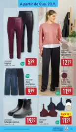 Folheto ALDI semana 39 Página 15: Up2fashion sutiã €11,99, Up2fashion jeans para senhora €9,99