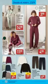 Folleto ALDI semana 39 Página 18: Up2fashion jersey calado €7,99, UP2FASHION Pijama de muselina €11,99