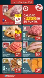 Folleto ALDI semana 39 Página 6: Solomillo de pavo €5,89, Chispas de pollo €3,99
