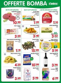 Volantino D'Ambros Pagina 12: Bocconcini di pollo Fattoria Bonita €3,40, Uova fresche Noi&Voi €1,99