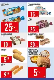 Matdax reklamblad vecka 38 Sida 12: Pågen jättefranska €25,00, Garant rågbröd mustigt €10,00
