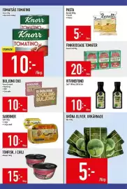 Matdax reklamblad vecka 38 Sida 15: Safi sardiner €10,00, Knorr tomatino €10,00