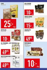 Matdax reklamblad vecka 38 Sida 16: Gula russin €10,00, Vaffelmix Kungsömen €10,00