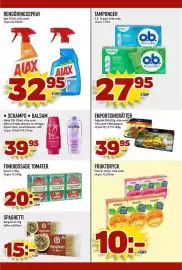 Matdax reklamblad vecka 38 Sida 23: Ajax rengöringsspray €32,95, Dafgårds enportionsrätter €39,95