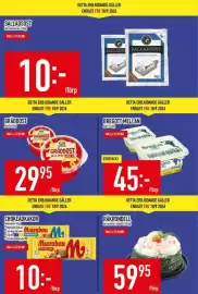 Matdax reklamblad vecka 38 Sida 5: Marabou chokladkakor €10,00, Räkrondell €59,95