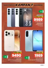 Power reklamblad vecka 38 Sida 11: Samsung Galaxy A17 4G 128 GB €1.989,00, Honor 600 Pro €9.490,00