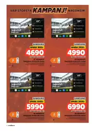 Power reklamblad vecka 38 Sida 18: Samsung 50" 4K Smart-TV €4.990,00, Samsung 65" 4K Smart-TV €6.990,00