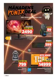 Power reklamblad vecka 38 Sida 2: Samsung Odyssey G5 G50F €2.490,00, Asus tuf gaming f16 bärbar gamingdator €14.999,00