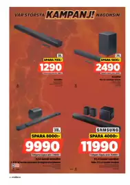 Power reklamblad vecka 38 Sida 20: Samsung 11.1.4-kanals soundbar €11.990,00, Jbl 11.1.4-kanals soundbar €9.990,00