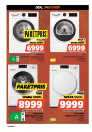Power reklamblad vecka 38 Sida 24: Miele Torktumlare EcoSpeed €9.999,00, Bosch Tork €6.999,00