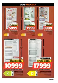 Power reklamblad vecka 38 Sida 37: Liebherr integrerat kombiskåp €17.999,00