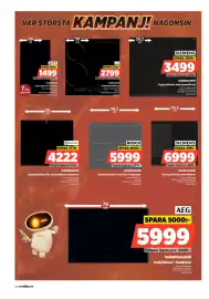Power reklamblad vecka 38 Sida 40: Electrolux induktionshäll €4.222,00, AEG induktionshäll Hob2Hood-funktion €5.999,00