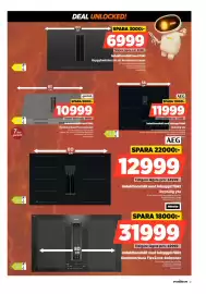 Power reklamblad vecka 38 Sida 41: Point induktionshäll med fläkt €10.999,00, Aeg induktionshäll med inbyggd fläkt €11.999,00