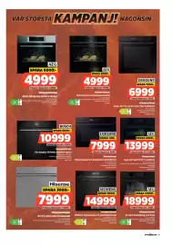 Power reklamblad vecka 38 Sida 43: Hisense inbyggnadsugn air fry-korg och pizzaspade €7.999,00