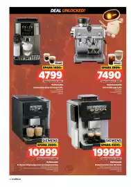 Power reklamblad vecka 38 Sida 46: Siemens kaffemaskin €19.999,00, DeLonghi espressomaskin €7.490,00