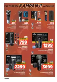 Power reklamblad vecka 38 Sida 62: Braun rakapparat €1.299,00, Braun shaver series 9 pro+ €3.699,00