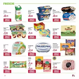 Volantino Futura Supermercati Pagina 2: Fetta Nesquik cacao/latte €1,29, Muu muu mini CAMEO €1,99