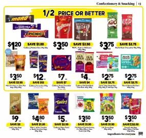 Drakes catalogue week 38 Page 13: Uncle Tobys Muesli Bars €2,75, Cadbury Twirl €5,00