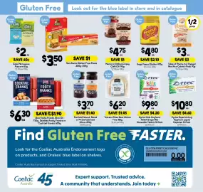 Drakes catalogue week 38 Page 17: San Remo Gluten Free Pasta €3,50, Bega Peanut Butter €4,80
