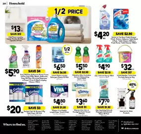 Drakes catalogue week 38 Page 20: Ajax Antiviral Spray €4,90, Kleenex Viva Double Length Paper Towel €4,80