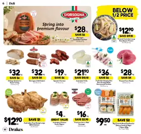 Drakes catalogue week 38 Page 6: Dorsogna Chilli Salami €32,00, Spanish Chorizos €19,00