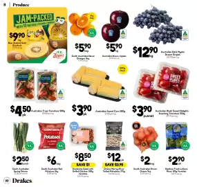 Drakes catalogue week 38 Page 8: Australian Blush Sweet Delights Snacking Tomatoes €3,90, Australian Sweet Corn €3,90