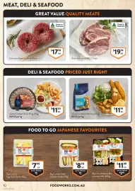 Foodworks catalogue week 38 Page 10: Global Cooked Prawn Ring €11,50, Australian Premium Beef Mince €17,99